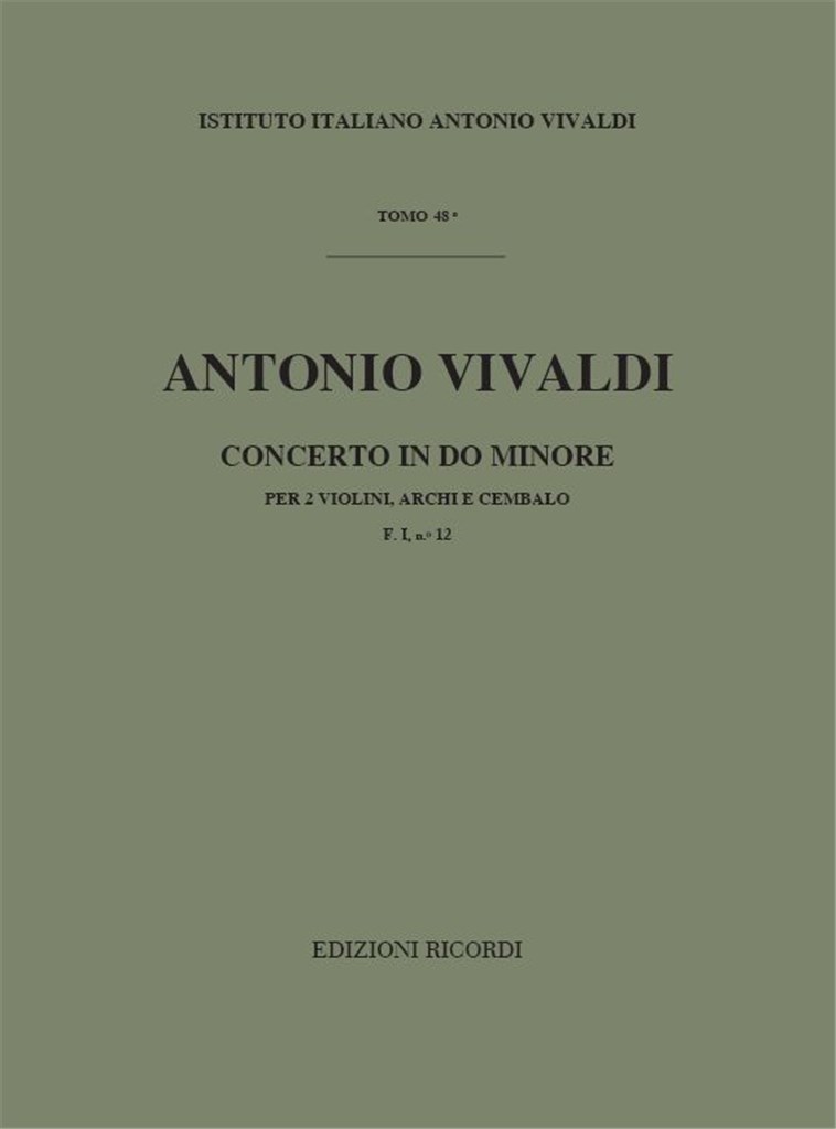 Concerti Per Vl., Archi E B.C.: Per 2 Vl.